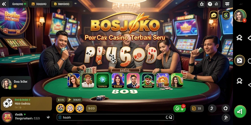 Tampilan gameplay Live Casino yang seru di aplikasi BOSJOKO.
