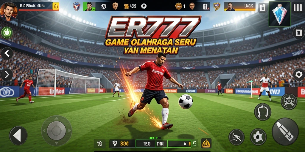 Screenshot gameplay ER777 menampilkan pertandingan olahraga seru.