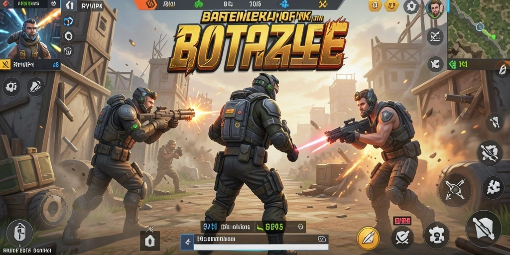 Gameplay seru dan mendebarkan di RPVIP4 Battle Royale.