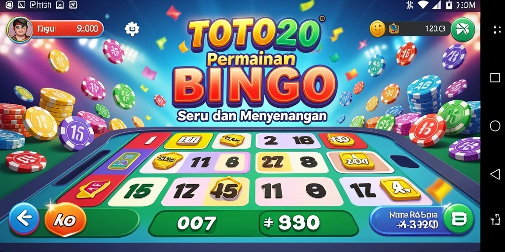 Tampilan gameplay Bingo yang seru di TOTO20.