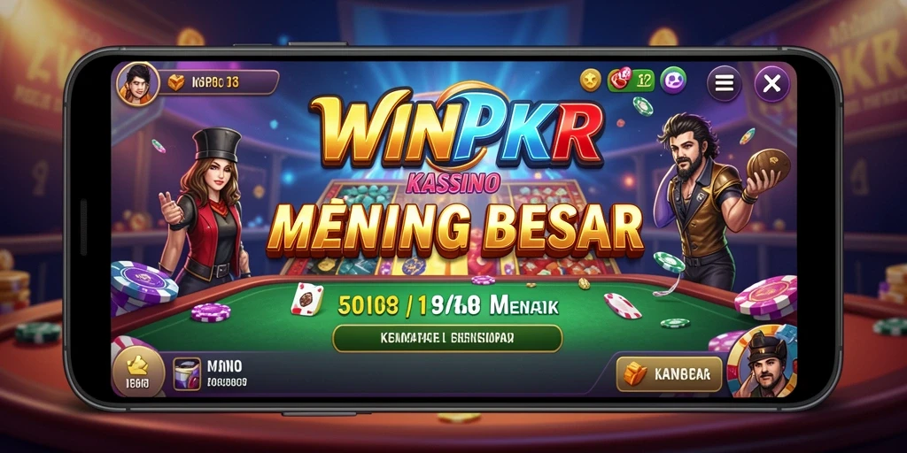 Tampilan menarik gameplay Kasino di WINPKR dengan fitur interaktif.