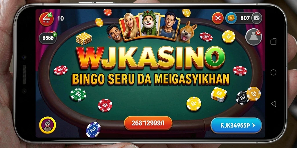 Screenshot utama WJKASINO menampilkan gameplay Bingo yang seru.